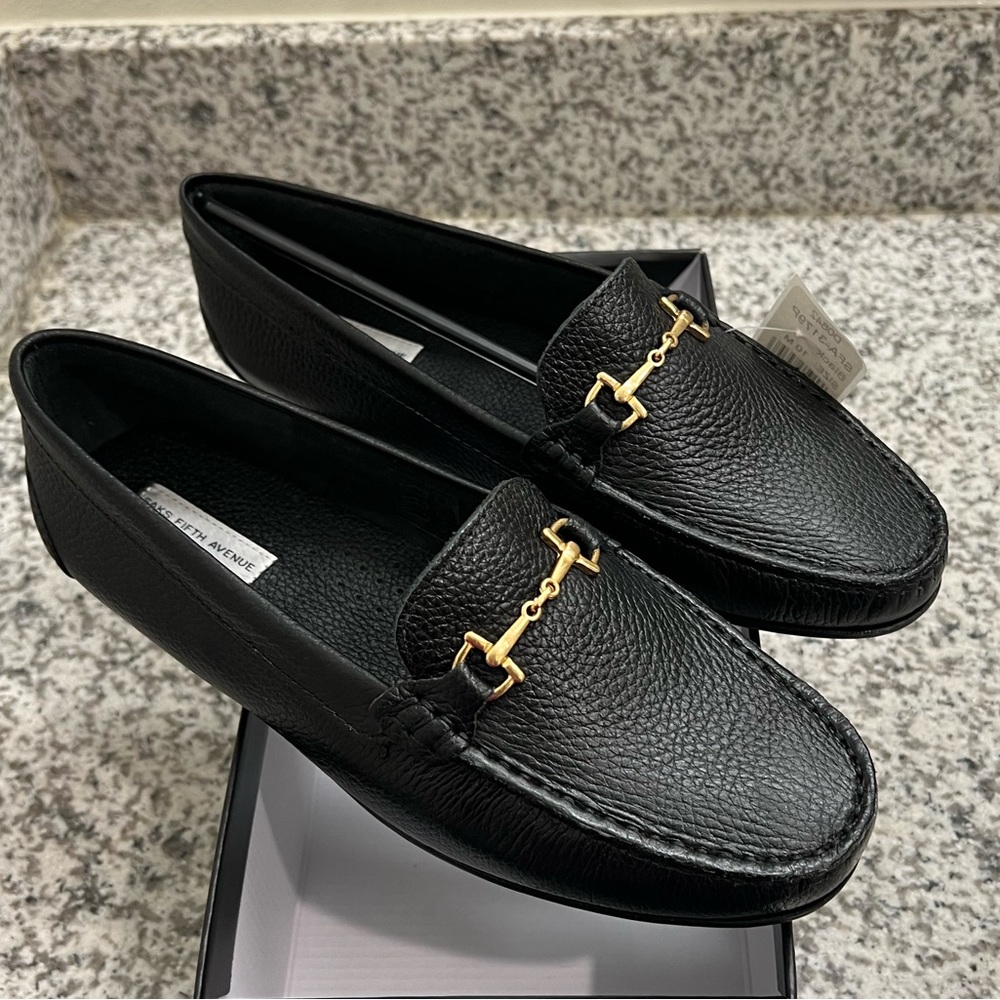 Black Saks Fifth Ave Loafers